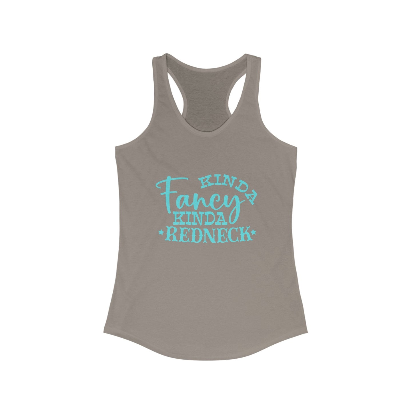 Women's Funny Graphic Tank Top, Kinda Fancy Kinda Redneck Shirt, Racerback Sleeveless Tee, Country Girl Gift, Redneck Humor