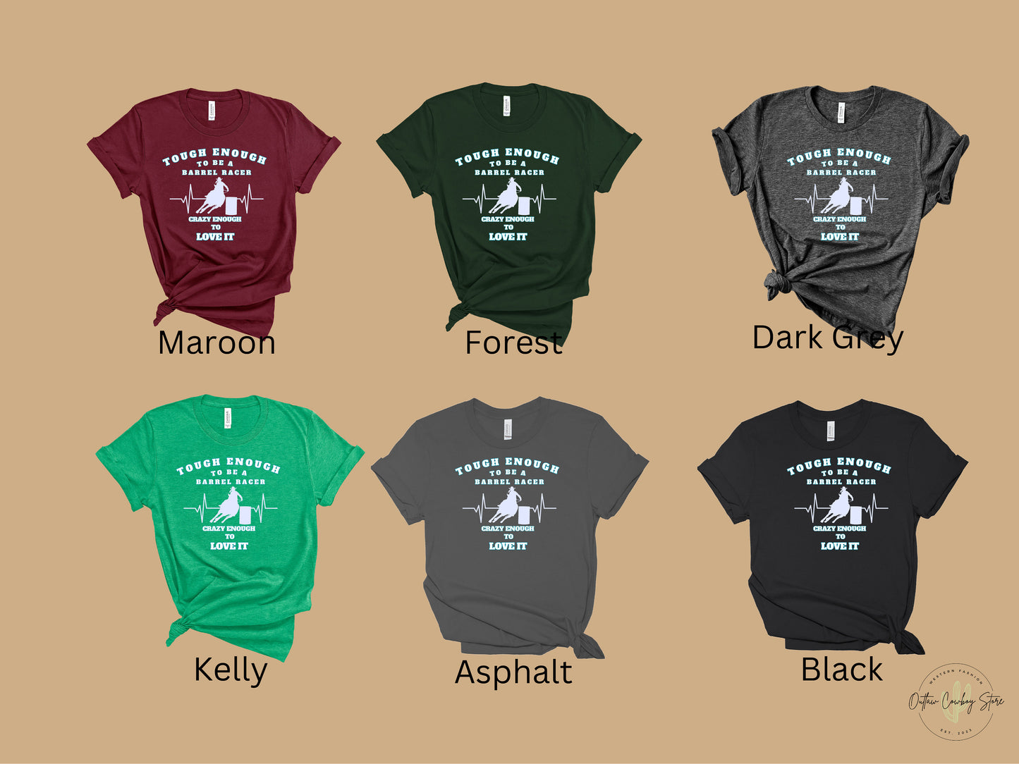 Tough Enough Barrel Racing Unisex Jersey Short Sleeve Tee