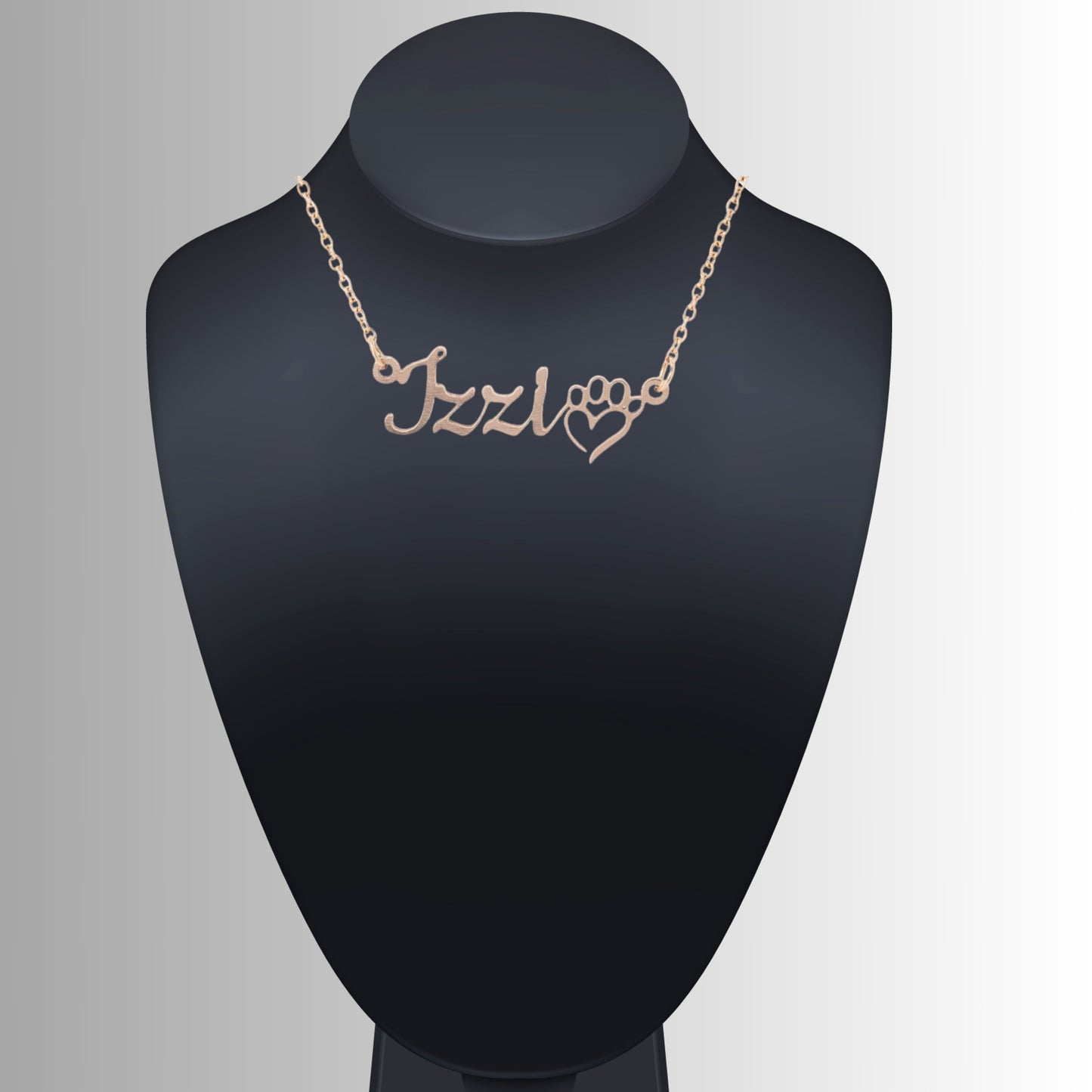 Personalized Dog Mom Name Necklace | Dog Paw necklace | Pet Name Necklace | Dog Lover Gift