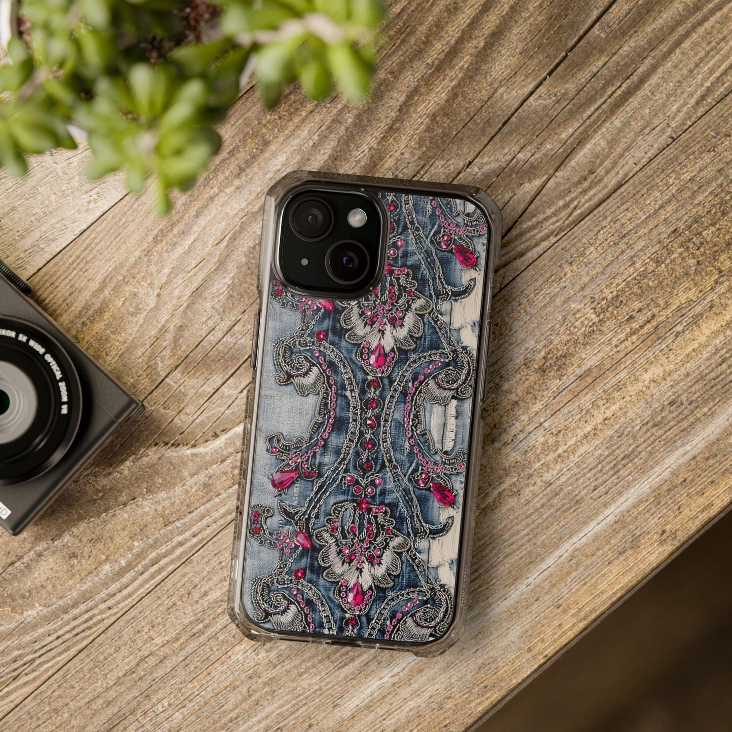 Rhinestone Cowgirl MagSafe iPhone Case, Bling Phone Case, Sparkly Western Impact Case, Cowgirl Gift for Her