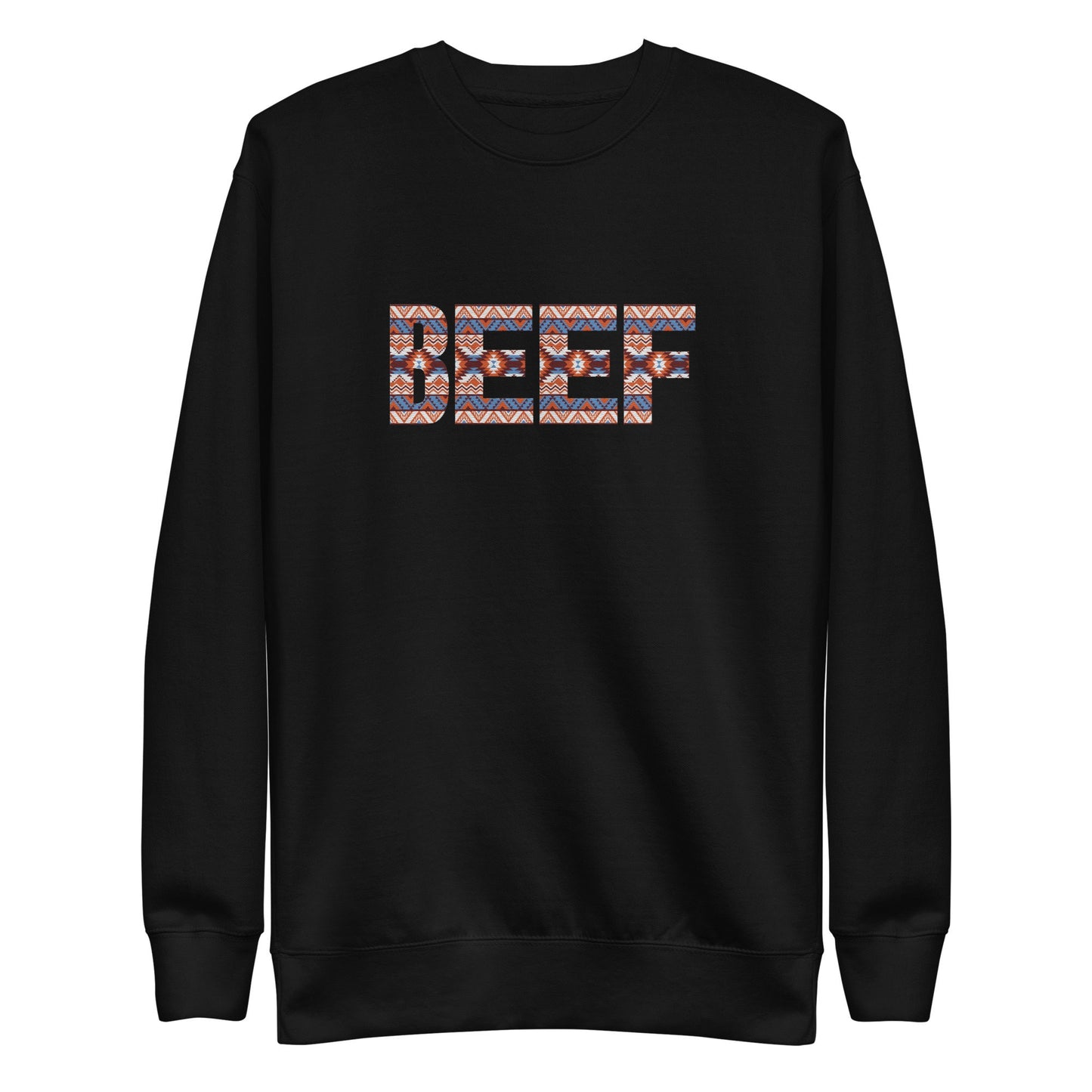 Premium Embroidered BEEF sweatshirt Country Western Sweatshirt Support Farmers Beef Cows