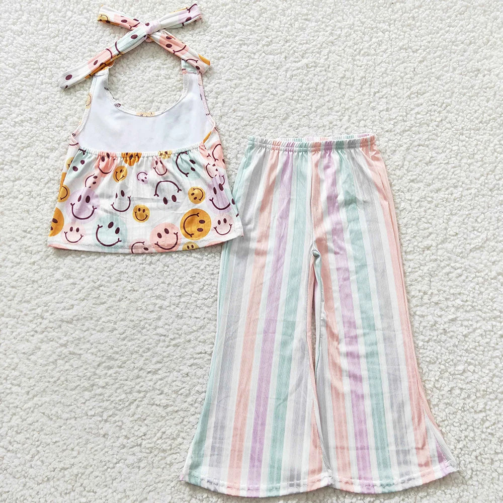 Western Style Girls Clothes Sizes 6T -16T Fashion Kids Clothes Girls Bell Bottom Outfits Girl Clothing