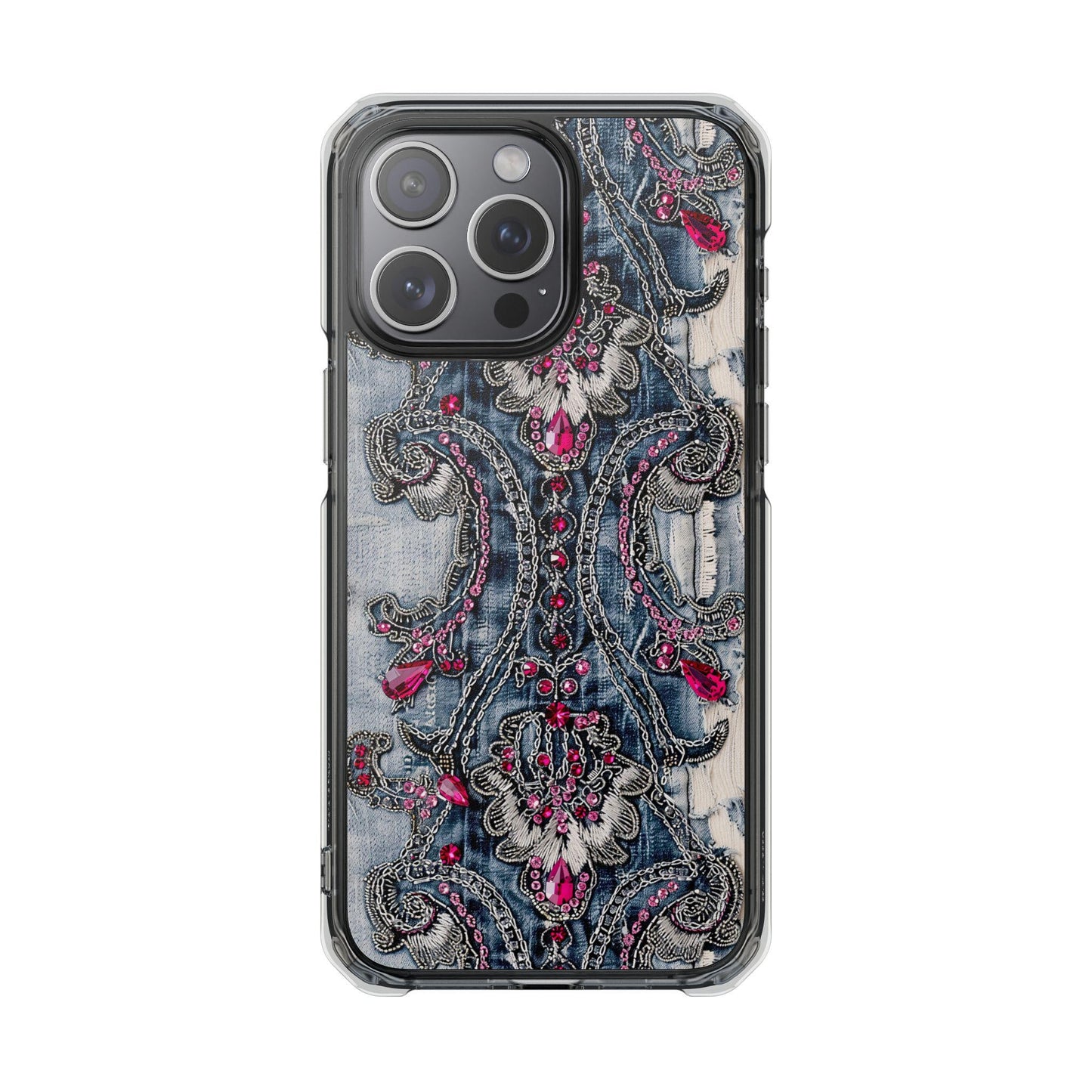 Rhinestone Cowgirl MagSafe iPhone Case, Bling Phone Case, Sparkly Western Impact Case, Cowgirl Gift for Her