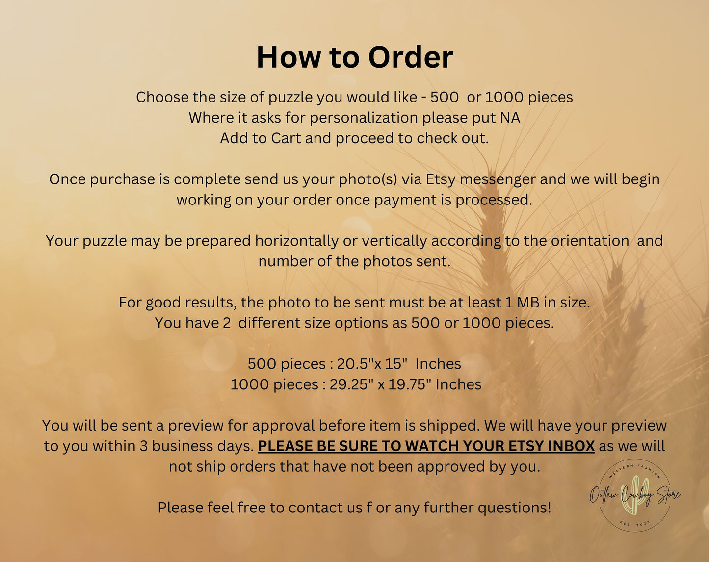 Personalized Custom Jigsaw Puzzle with Picture. 1000 Jigsaw Puzzle Jigsaw Puzzles for Adults Photo gifts Jigsaw Puzzle (500 or 1000 Piece)