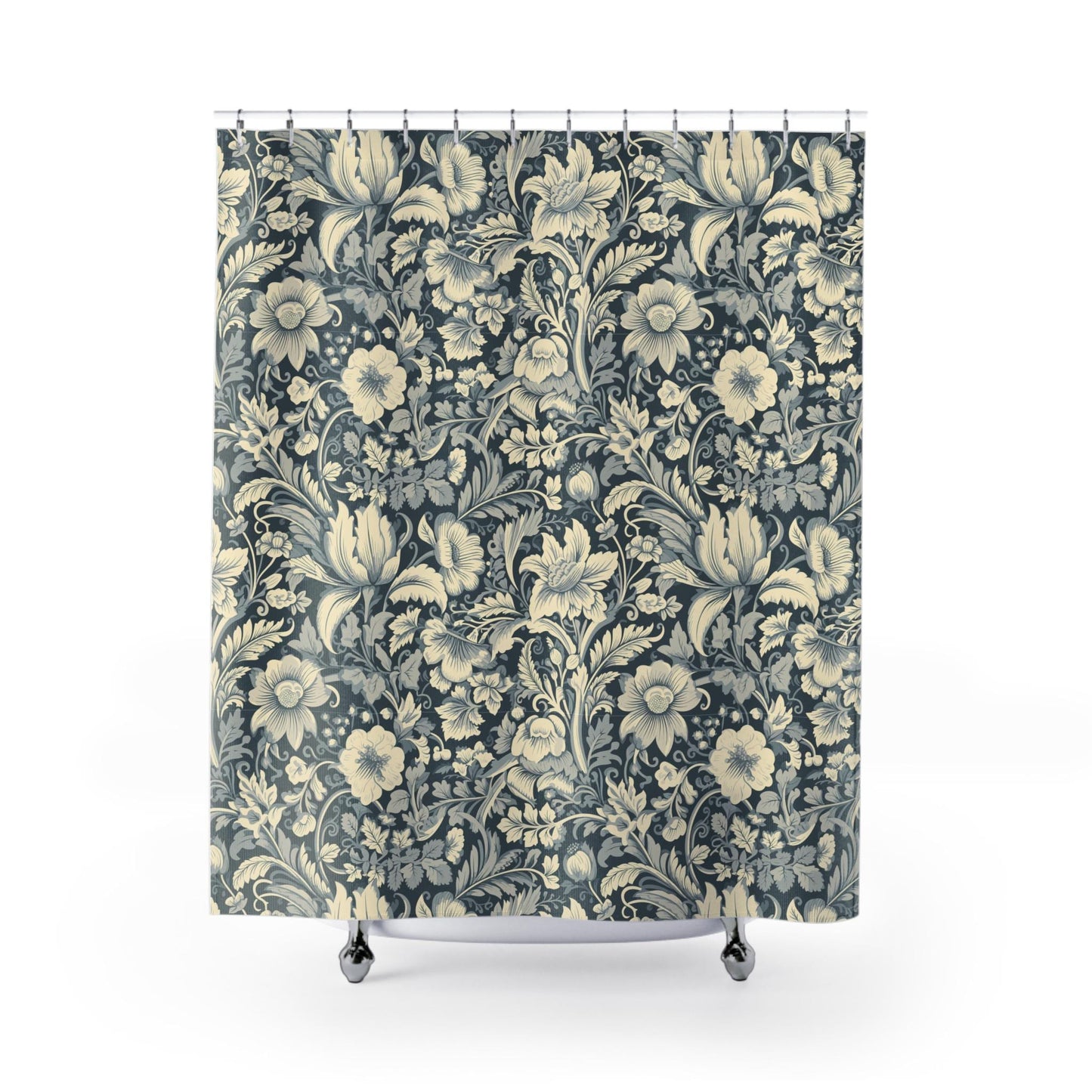 Vintage Floral Shower Curtains, Bathroom Decor, Boho Home, Fabric Shower Curtain, Farmhouse Tapestry, Bathroom Makeover