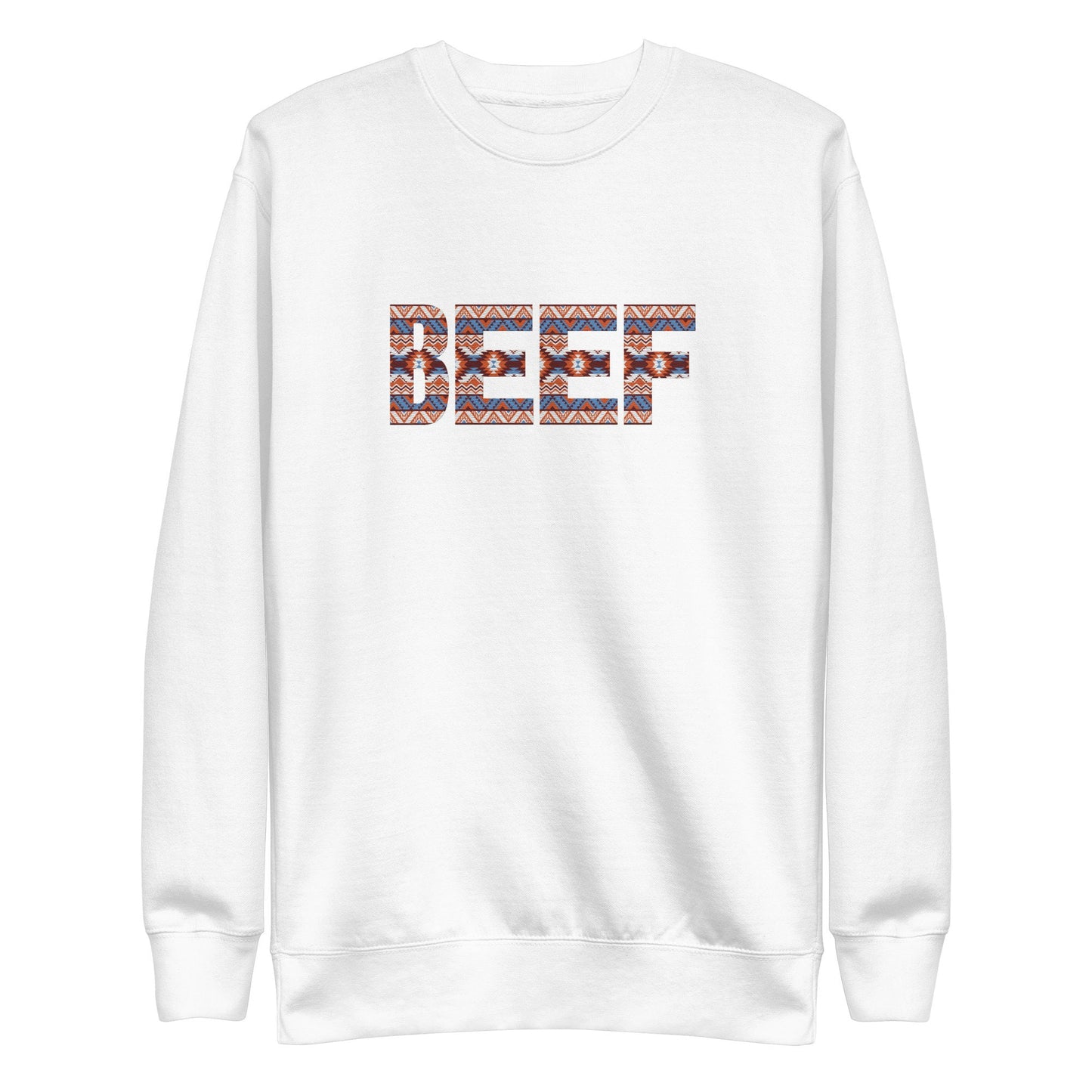 Premium Embroidered BEEF sweatshirt Country Western Sweatshirt Support Farmers Beef Cows