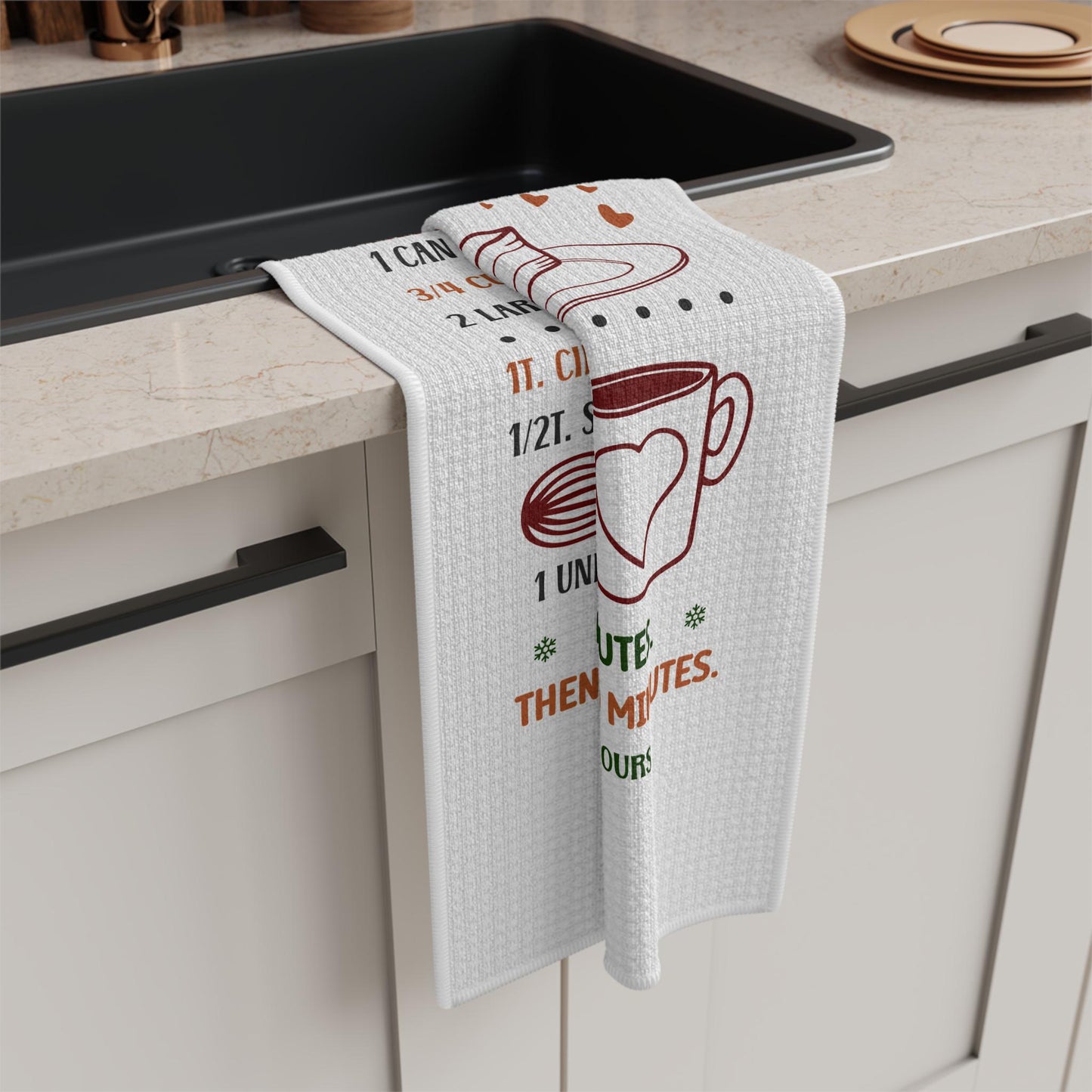 Pumpkin Pie recipe Microfiber Tea Towel