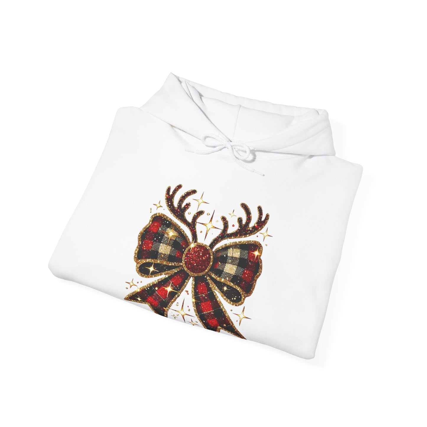 Reindeer Bow Christmas Hoodie