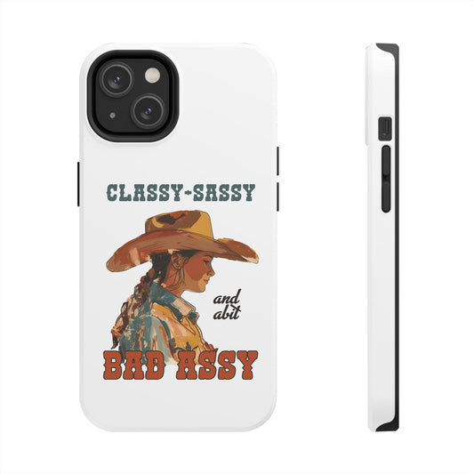 Bad Assy Cowgirl Tough Phone Cases