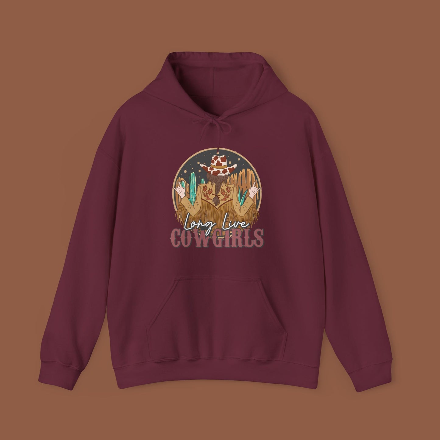 Long Live Cowgirls | Western Graphic Hoodie Heavy Blend™ Hooded Sweatshirt | 6 Colours