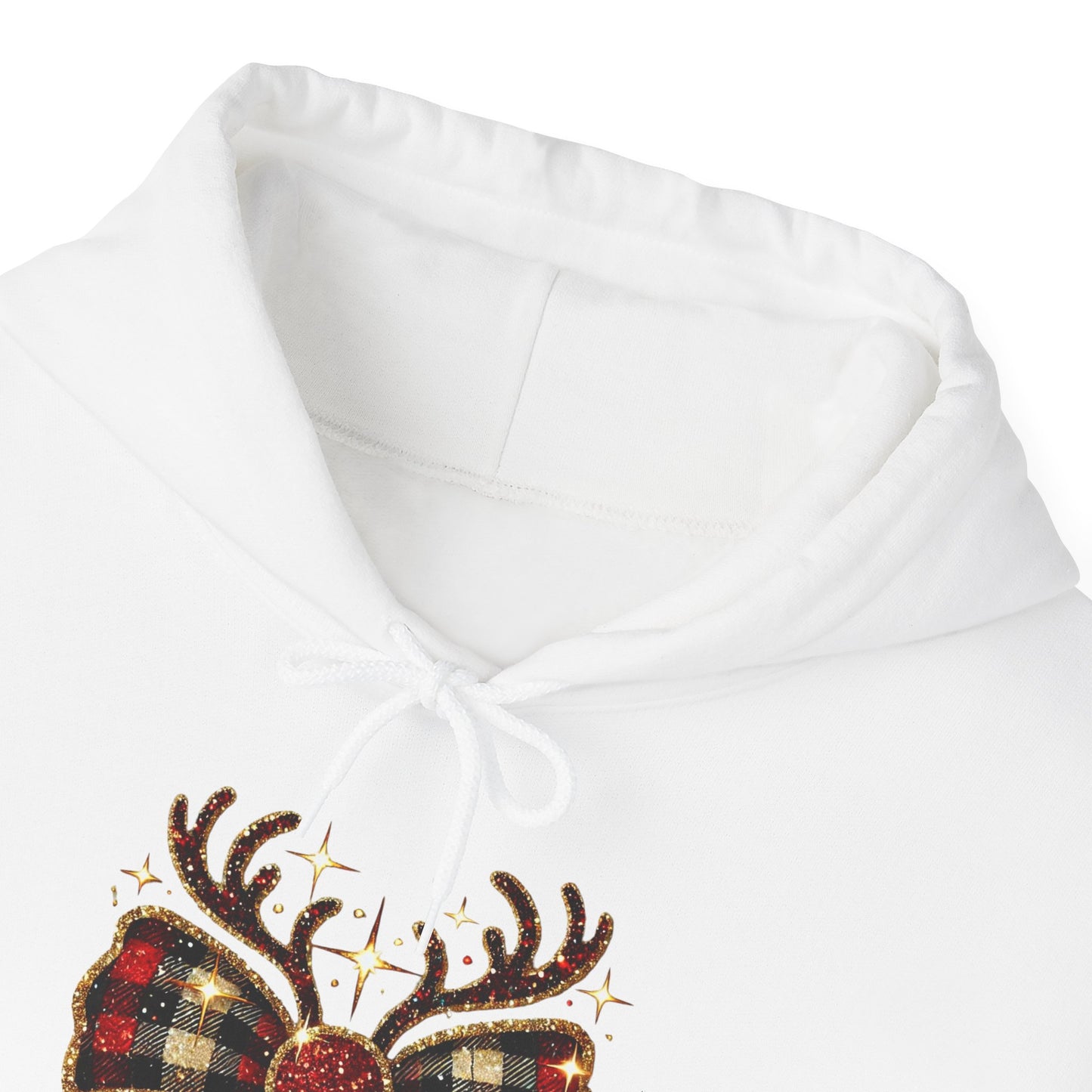 Reindeer Bow Christmas Hoodie