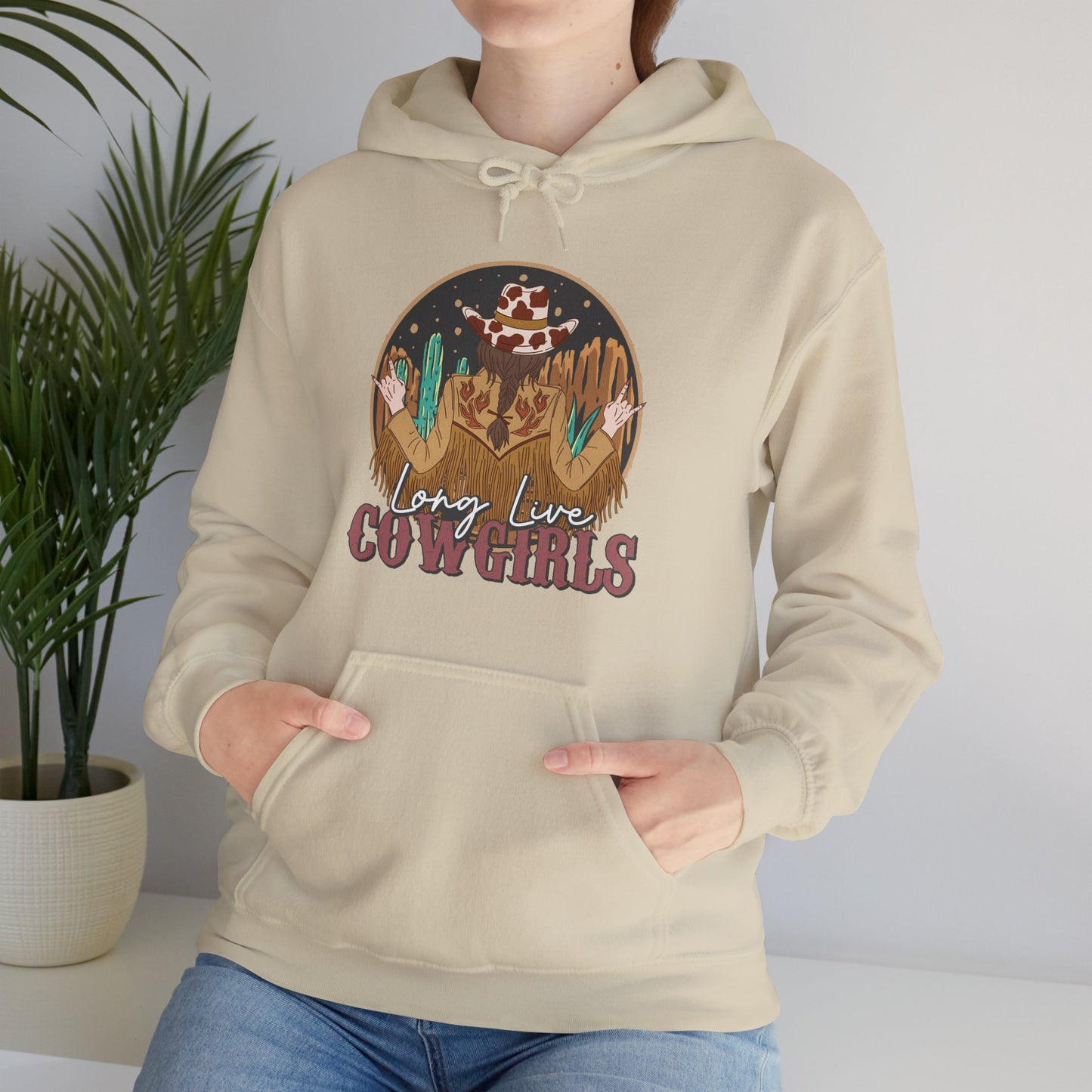 Long Live Cowgirls | Western Graphic Hoodie Heavy Blend™ Hooded Sweatshirt | 6 Colours