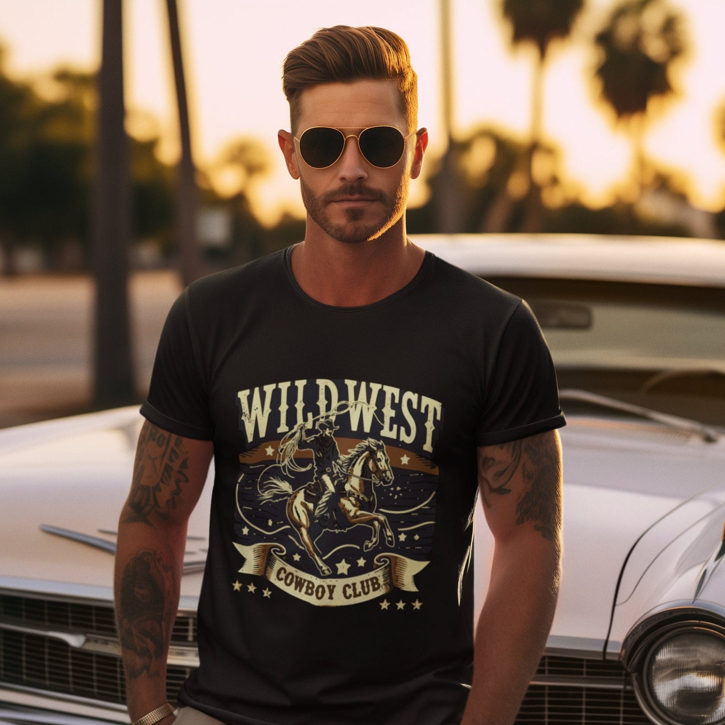 Wild West Cowboy Club T-Shirt | Unisex Softstyle T-Shirt | Cowboy Shirts | Gifts for Cowboys | Cowgirl Shirts | Western Fashion |