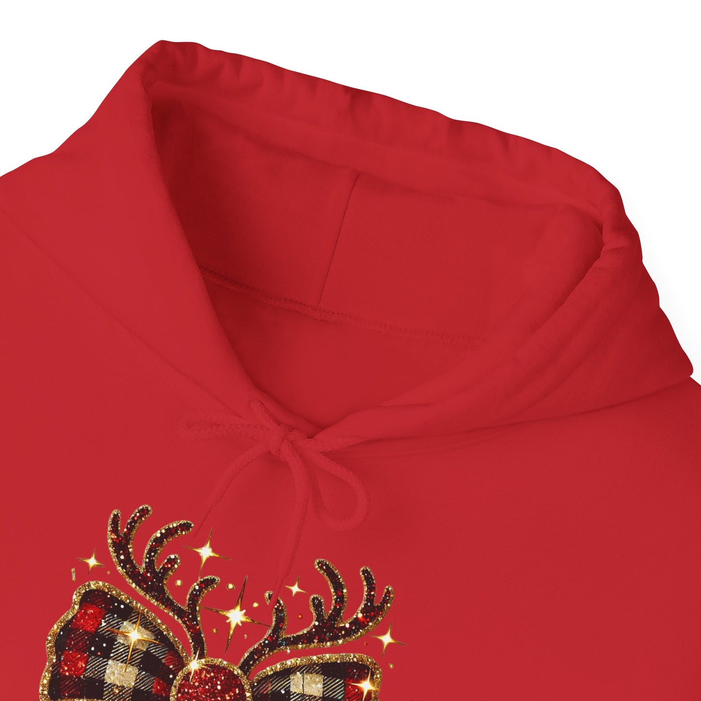 Reindeer Bow Christmas Hoodie