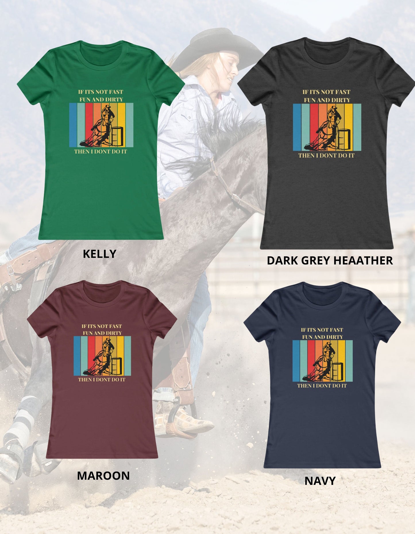 Barrel Racer Tshirt | Horse Lover Shirts |  | Horse Lover Gift | Birthday Gifts  Horse Women