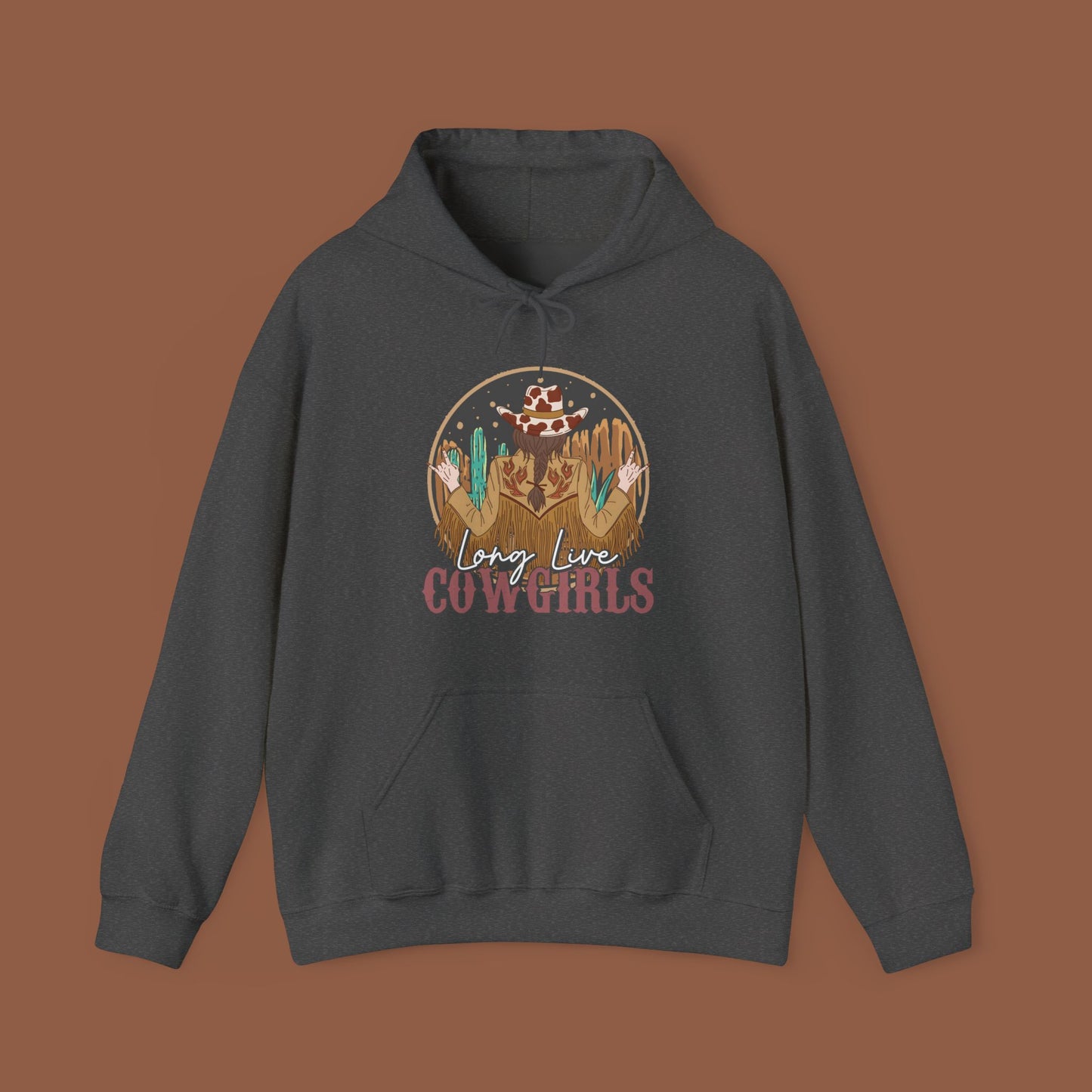 Long Live Cowgirls | Western Graphic Hoodie Heavy Blend™ Hooded Sweatshirt | 6 Colours