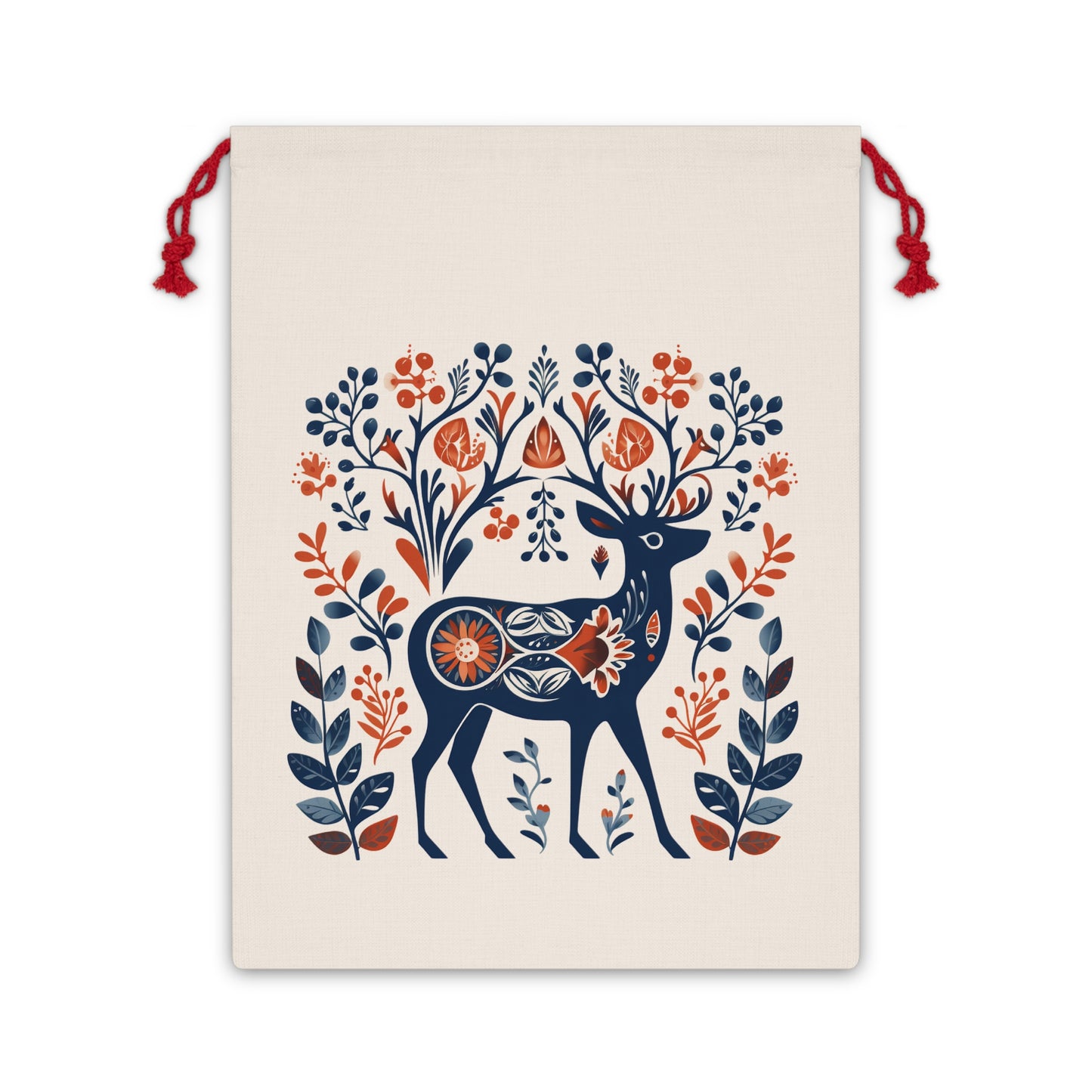 Gift Bag - Scandinavian Deer Christmas Gift Bag