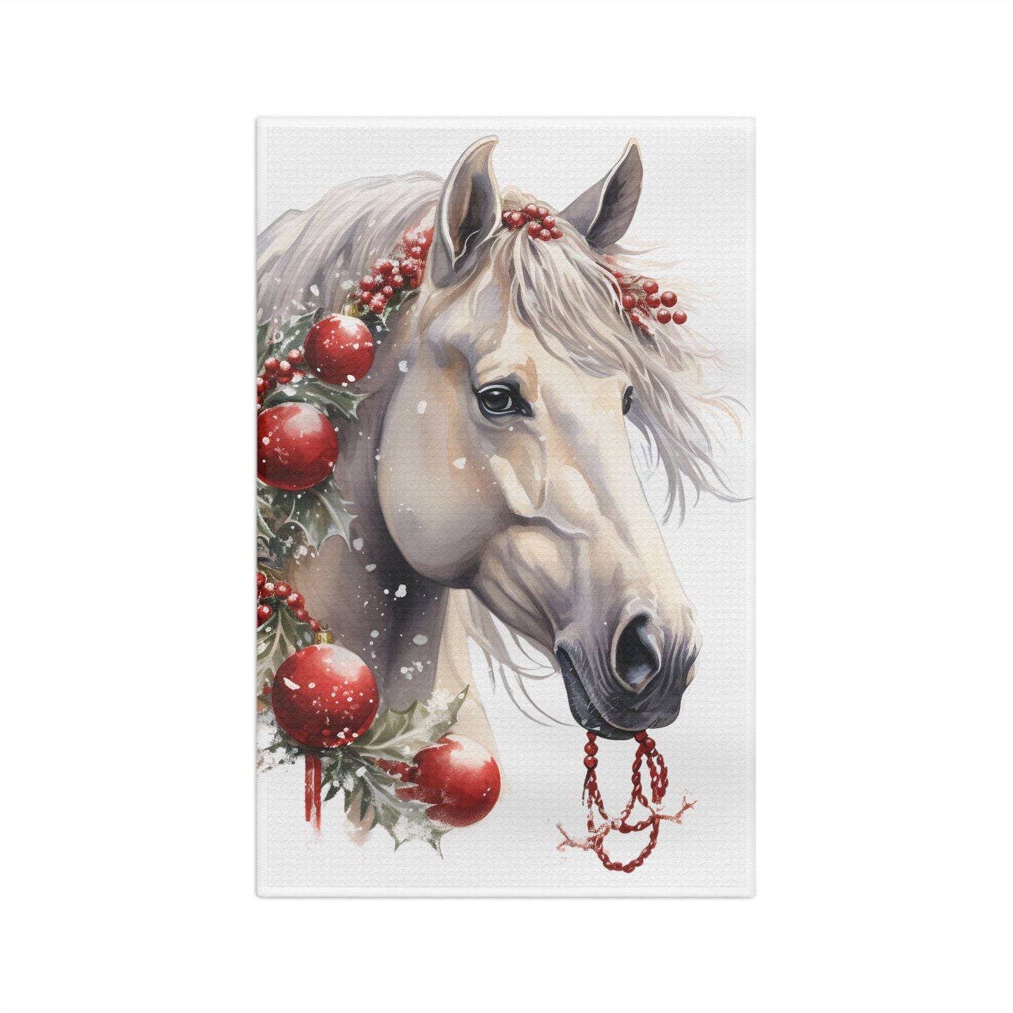 Christmas Horse Soft Tea Towel