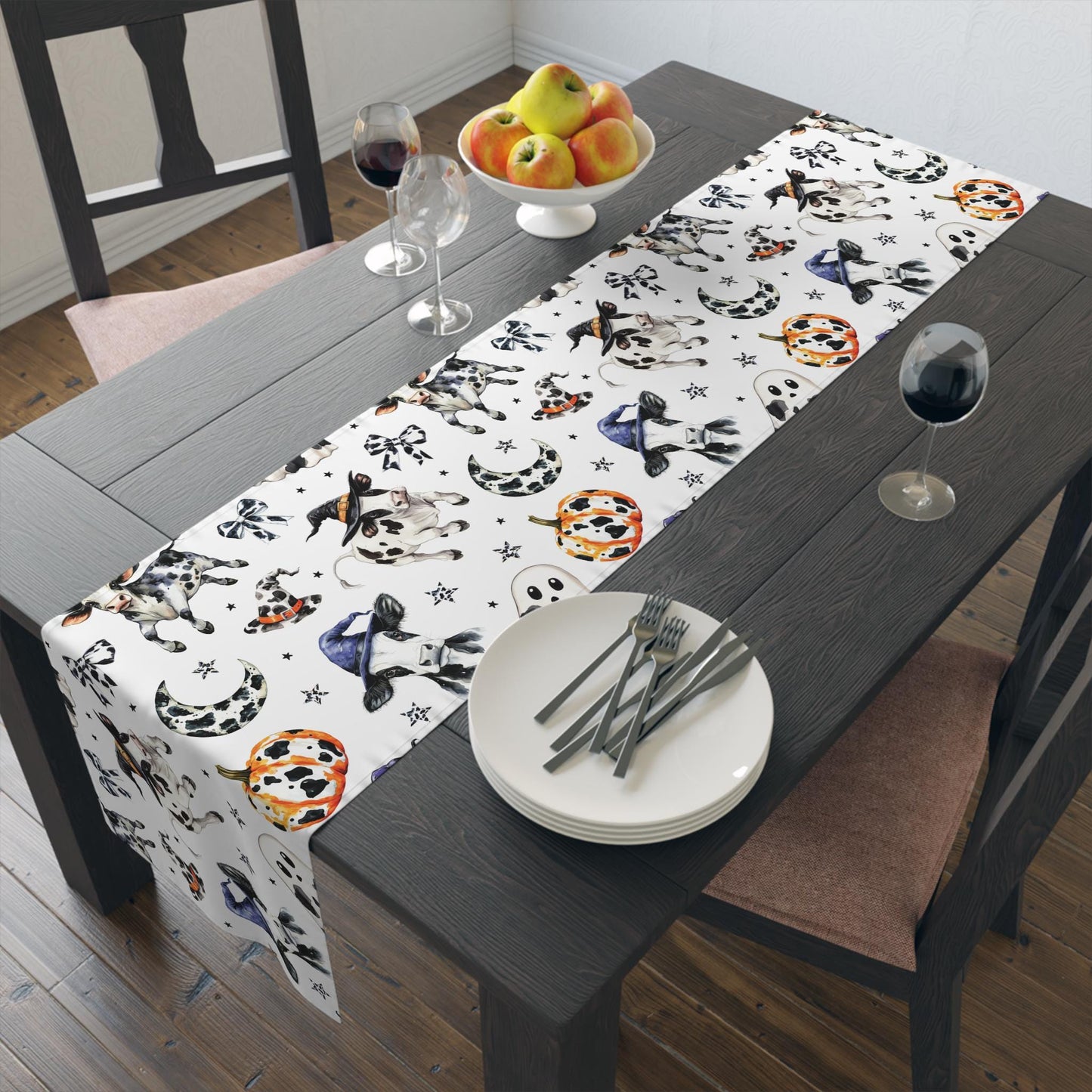 Halloween Cow Table Runner (Cotton, Poly)