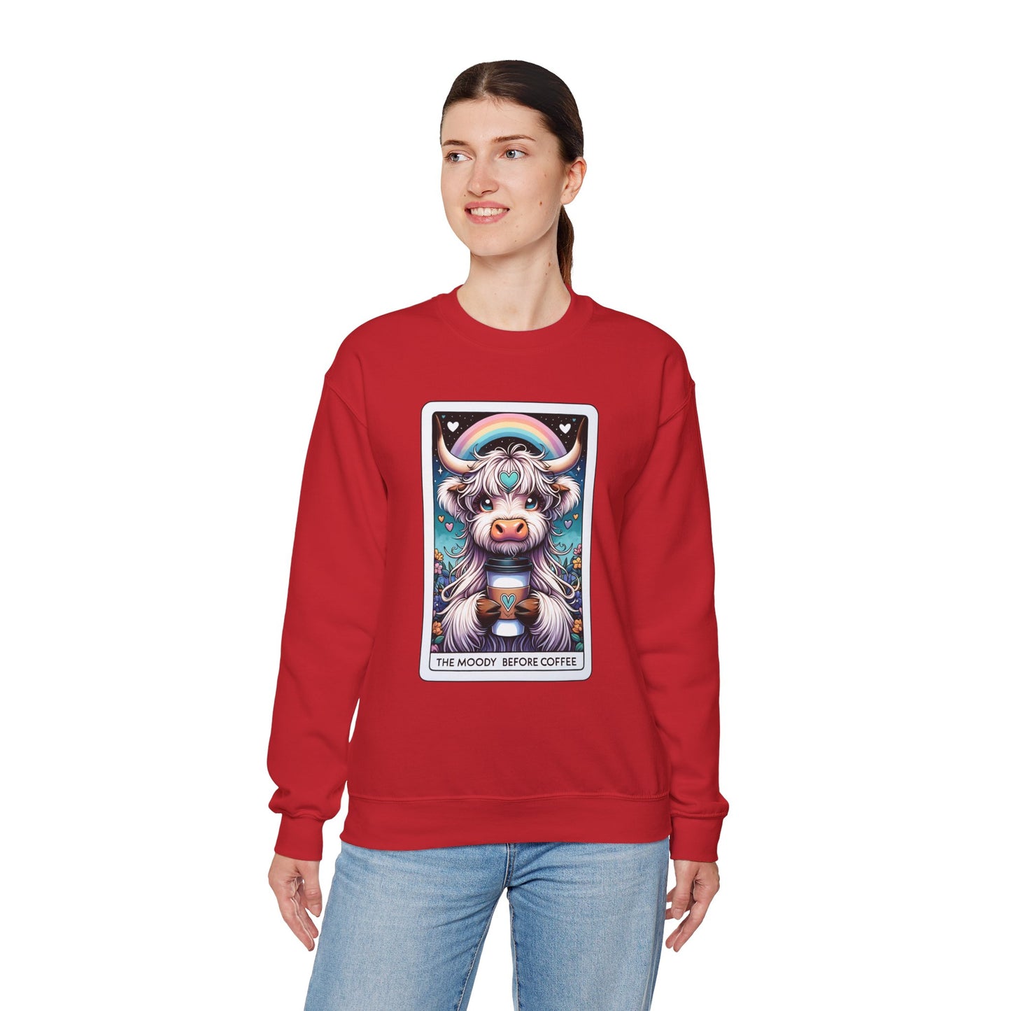 Moody Highland Cow Sweatshirt