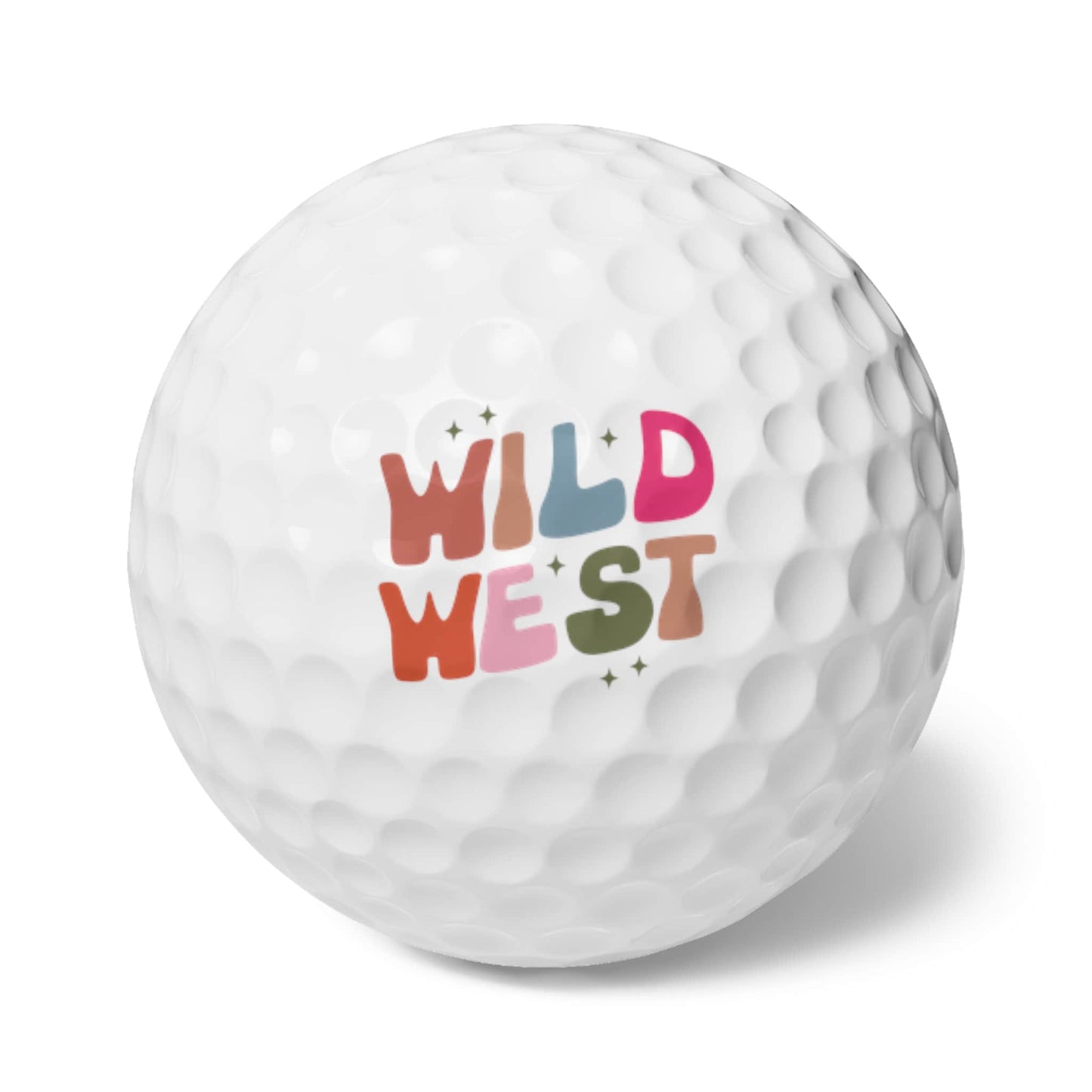 Wild West Golf Balls, 6pcs