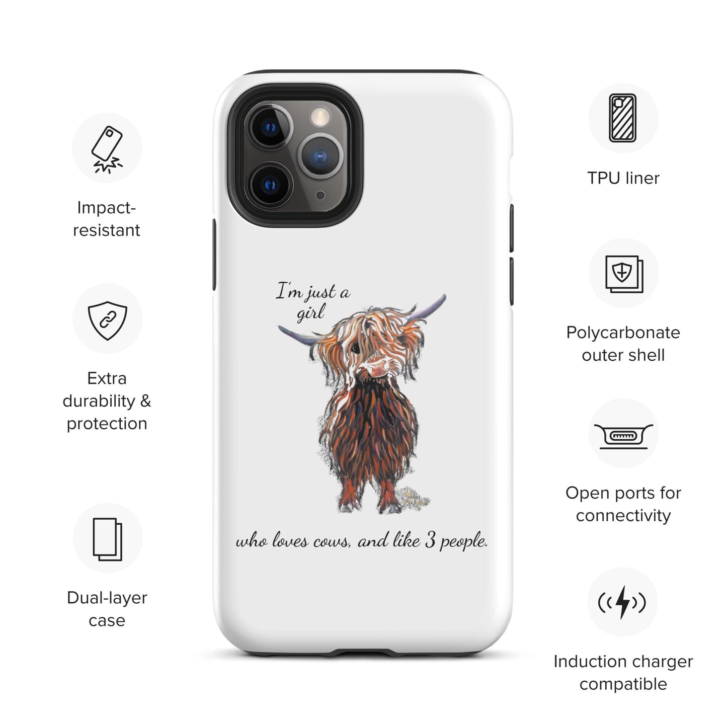 Tough Case for iPhone® Highland Cow