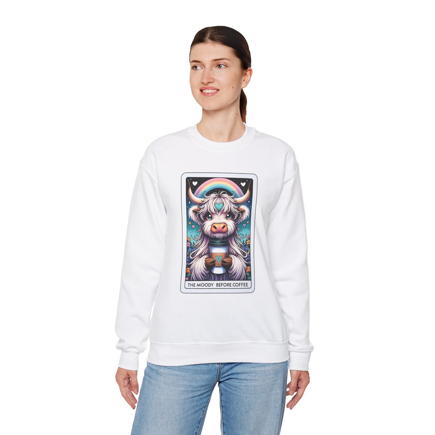 Moody Highland Cow Sweatshirt