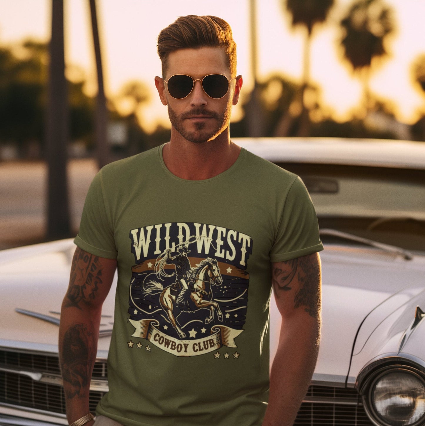 Wild West Cowboy Club T-Shirt | Unisex Softstyle T-Shirt | Cowboy Shirts | Gifts for Cowboys | Cowgirl Shirts | Western Fashion |