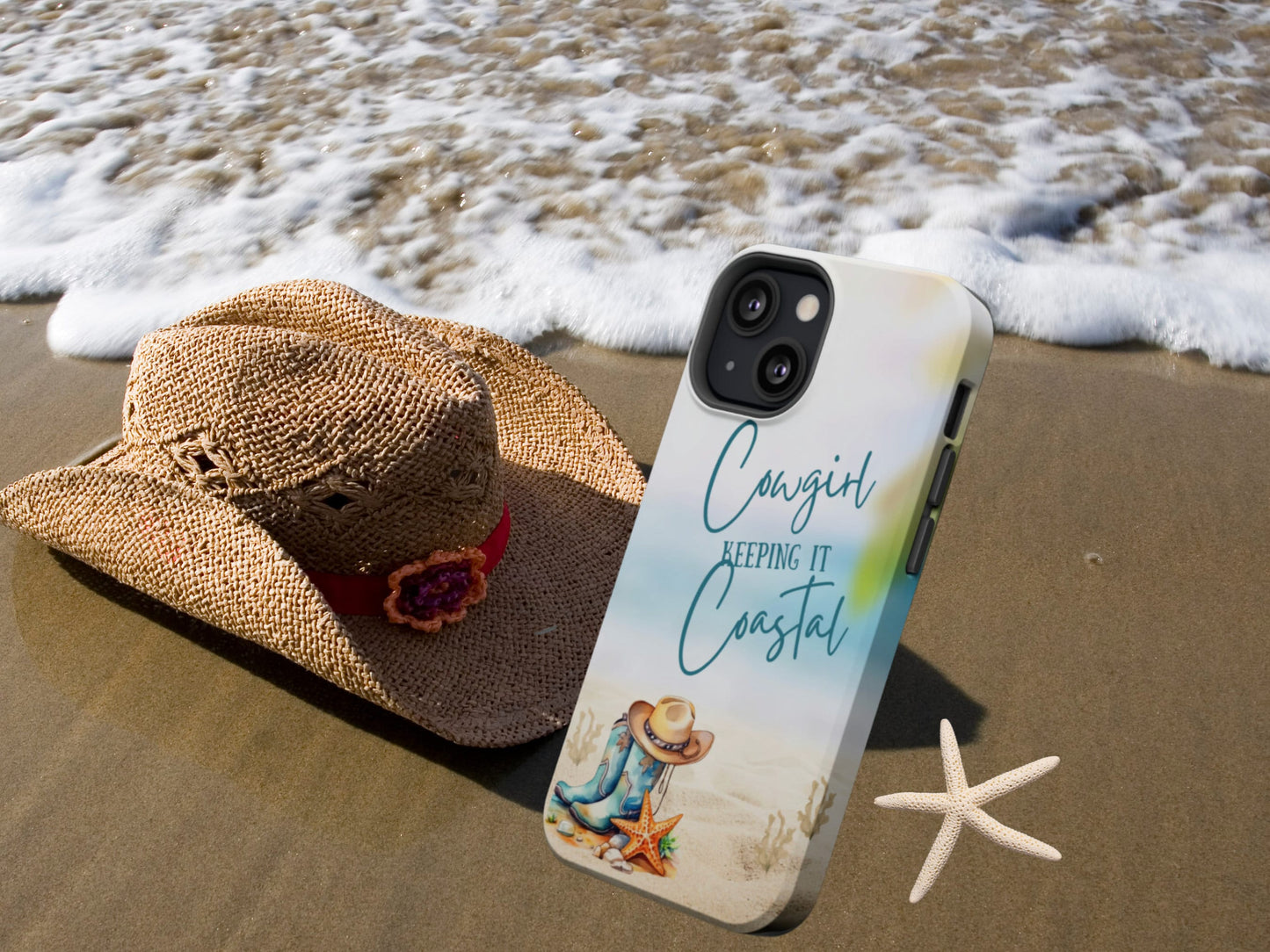 Coastal Cowgirl MagSafe Tough Cases for iPhones, Keeping it Coastal Cowgirl